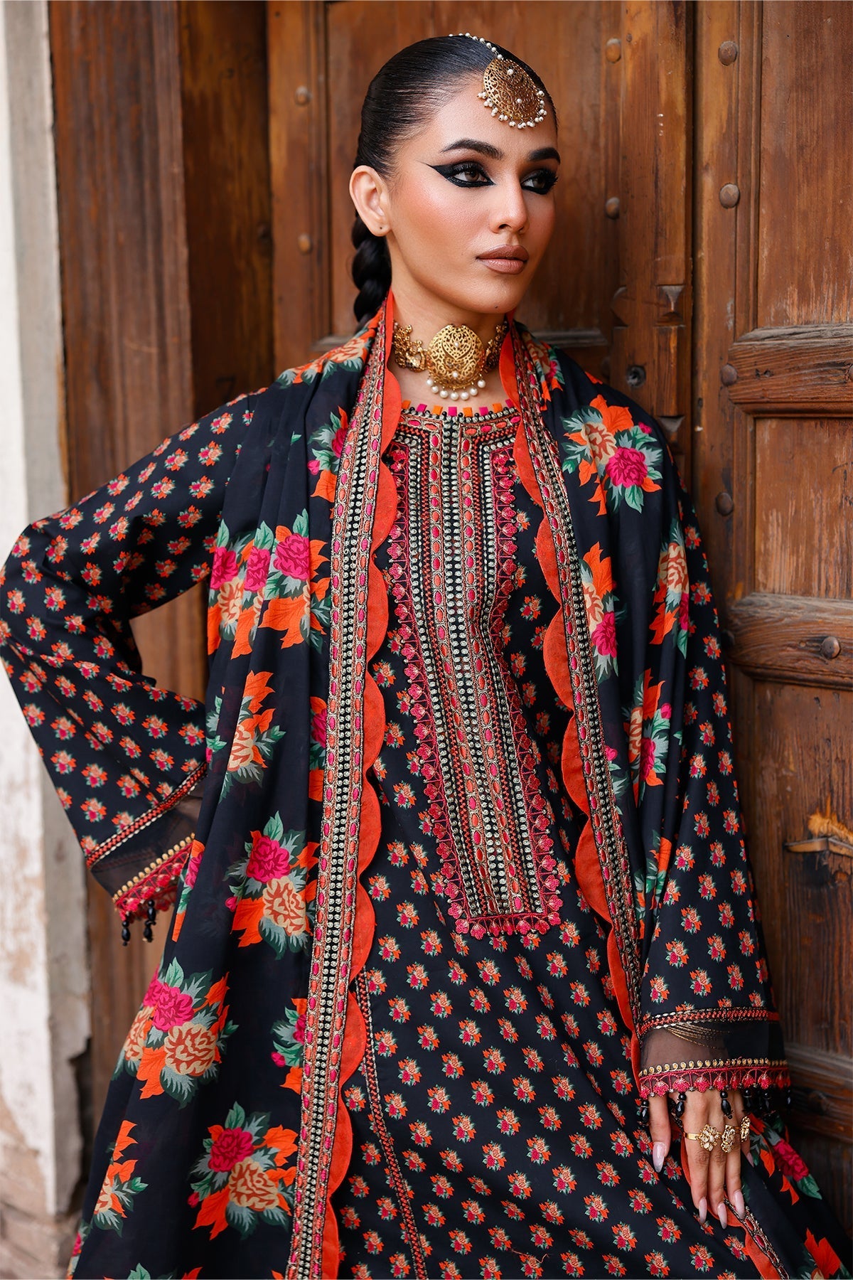 Charizma | Chunnri Collection | CH6-05 - Luxury Dress - available at Maria Faisal in UK and USA.