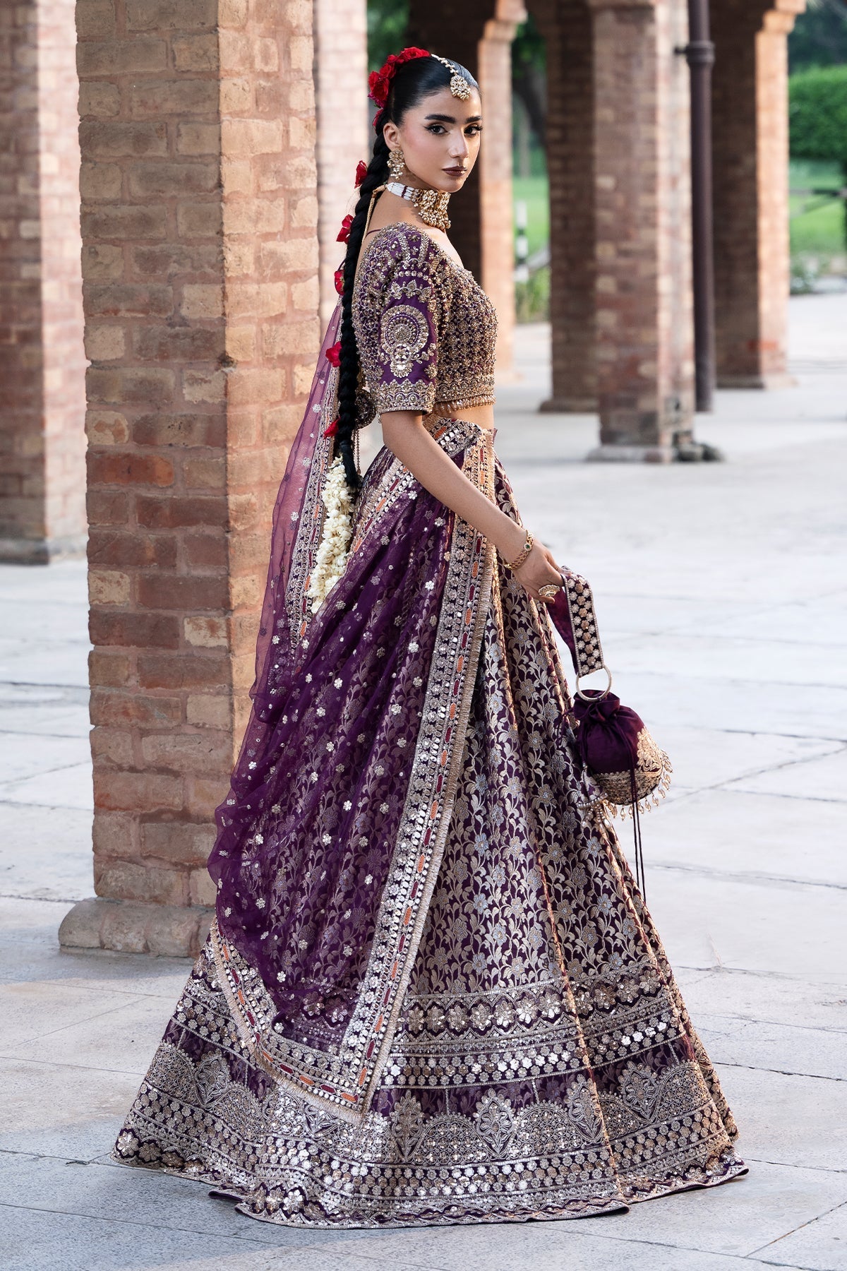 Mina Kashif | Virsa Wedding Formals | Meeram - Wedding Dress - available at Maria Faisal in UK and USA.