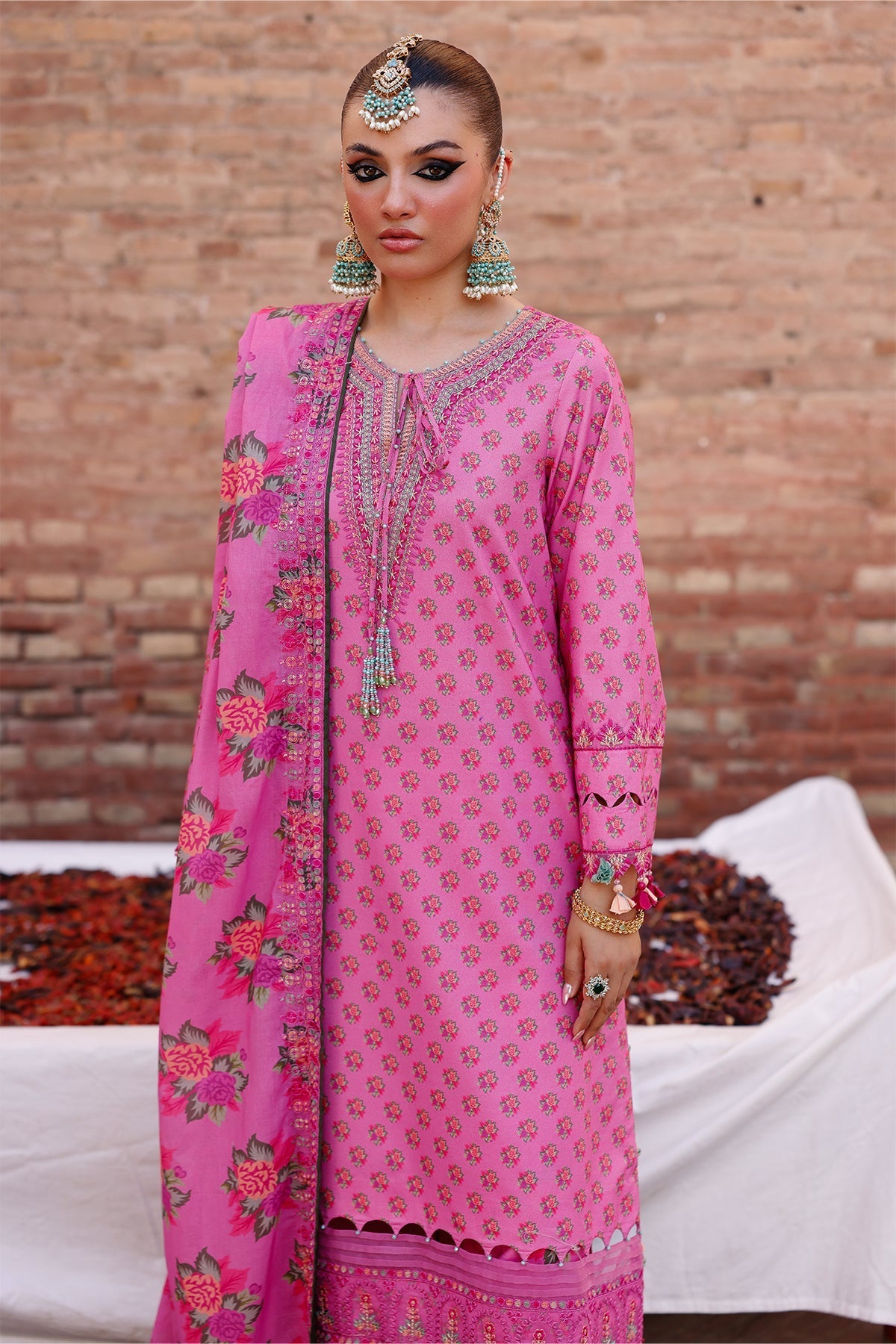 Charizma | Chunnri Collection | CH6-01 - Luxury Dress - available at Maria Faisal in UK and USA.
