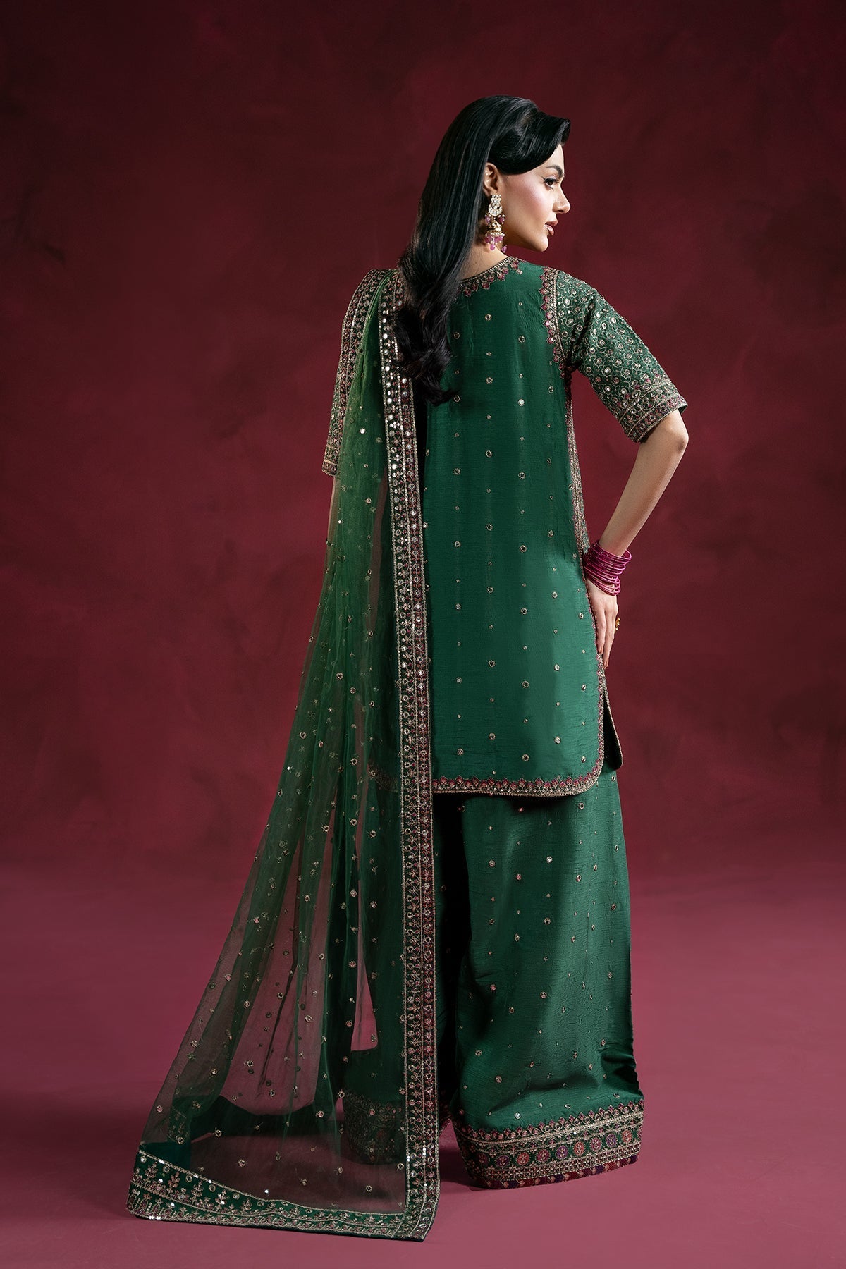 Charizma | Festive Pret  | CMA-6-238 - Dress - available at Maria Faisal in UK and USA.