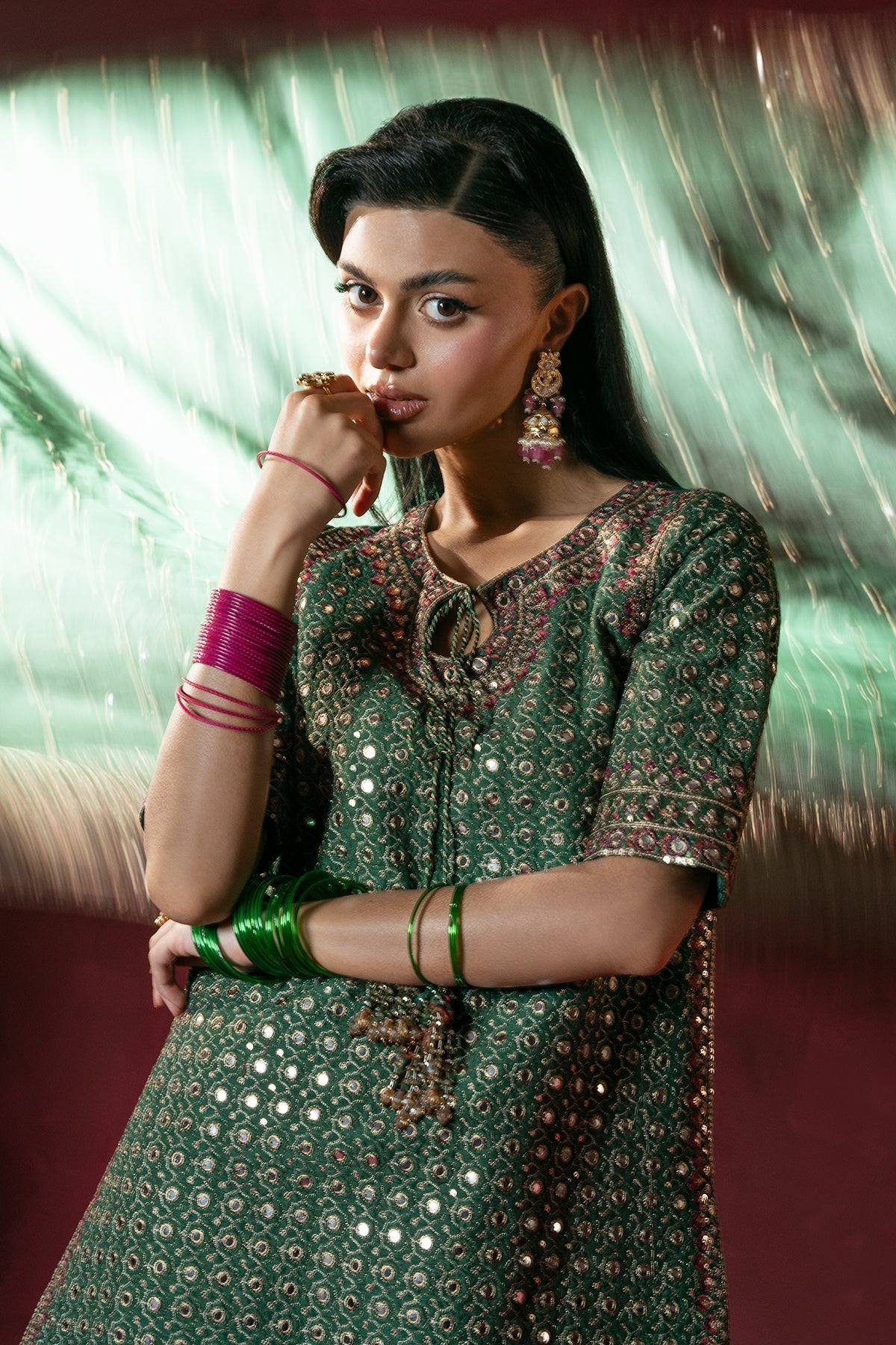 Charizma | Festive Pret  | CMA-6-238 - Dress - available at Maria Faisal in UK and USA.