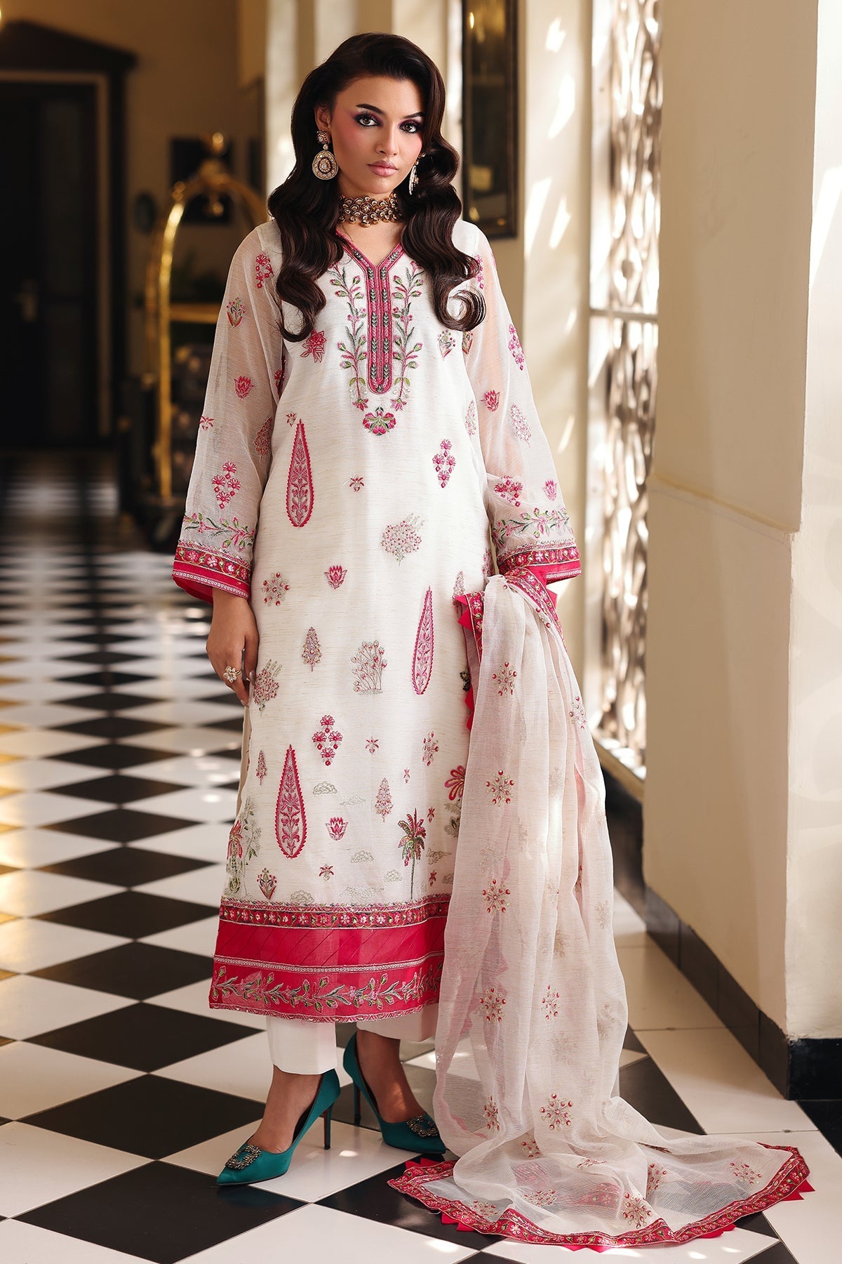 Charizma | Festive Pret  | CMA-5-237 - Dress - available at Maria Faisal in UK and USA.