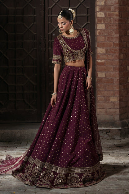 Mina Kashif | Virsa Wedding Formals | Mah Gul - Wedding Dress - available at Maria Faisal in UK and USA.