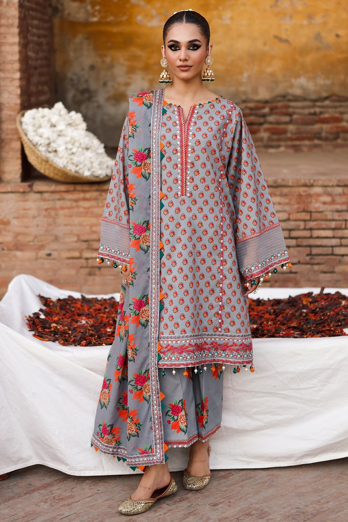 Charizma | Chunnri Collection | CH6-04 - Luxury Dress - available at Maria Faisal in UK and USA.
