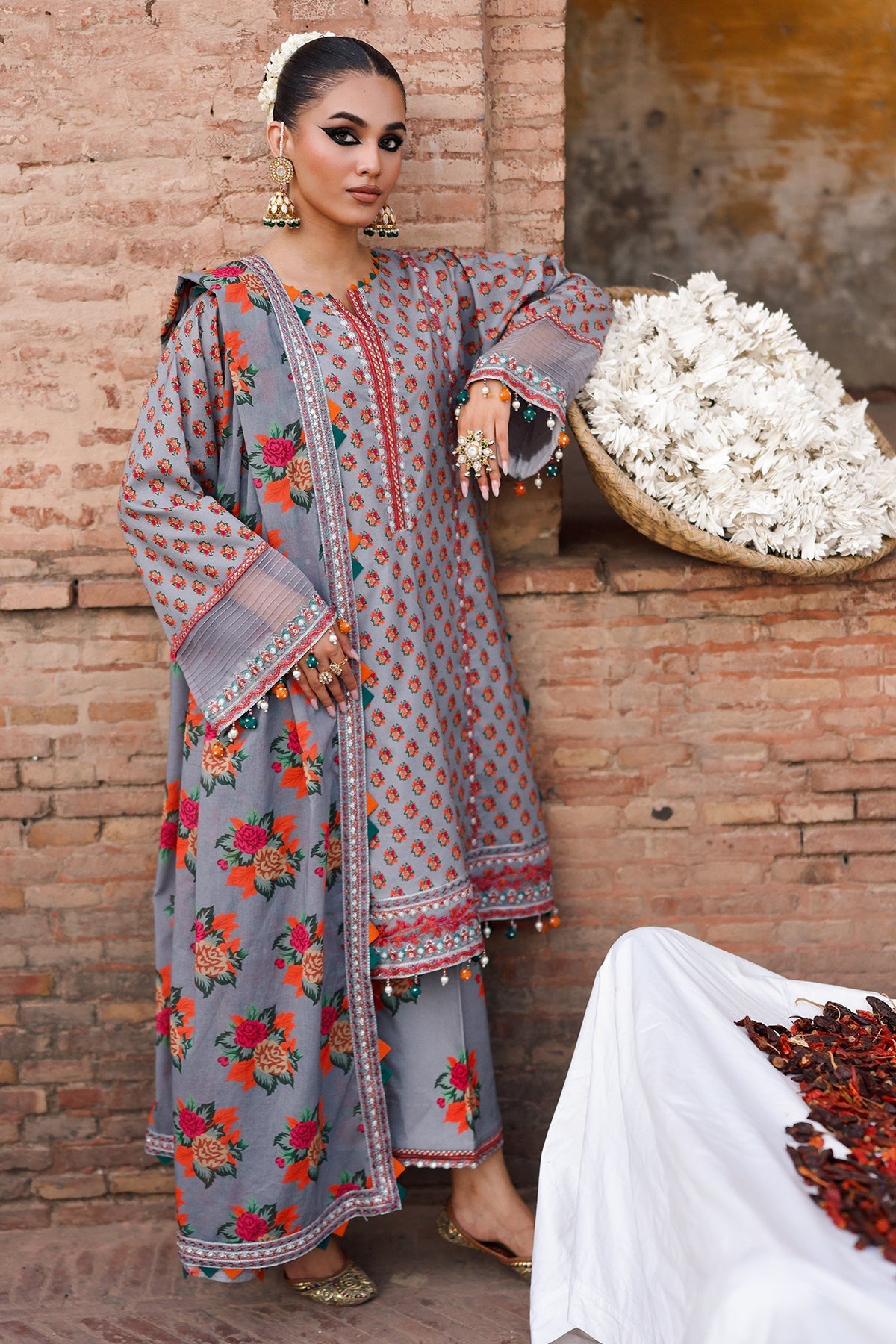 Charizma | Chunnri Collection | CH6-04 - Luxury Dress - available at Maria Faisal in UK and USA.