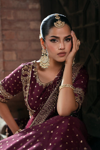 Mina Kashif | Virsa Wedding Formals | Mah Gul - Wedding Dress - available at Maria Faisal in UK and USA.