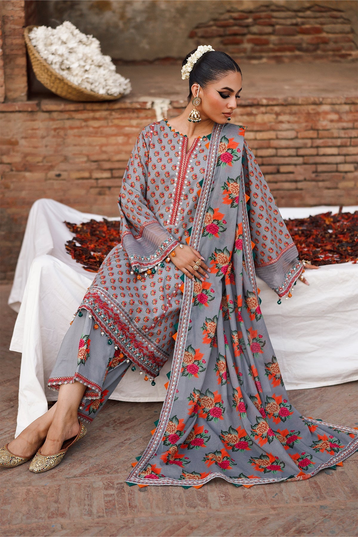 Charizma | Chunnri Collection | CH6-04 - Luxury Dress - available at Maria Faisal in UK and USA.