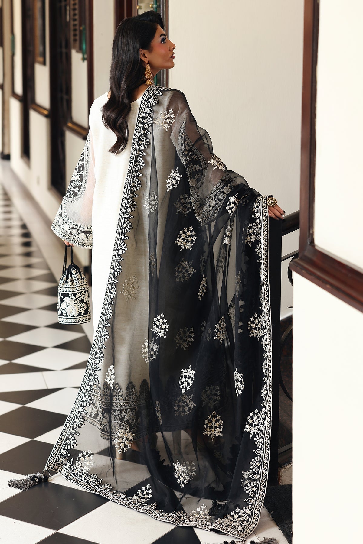 Charizma | Festive Pret  | CMA-5-236 - Dress - available at Maria Faisal in UK and USA.