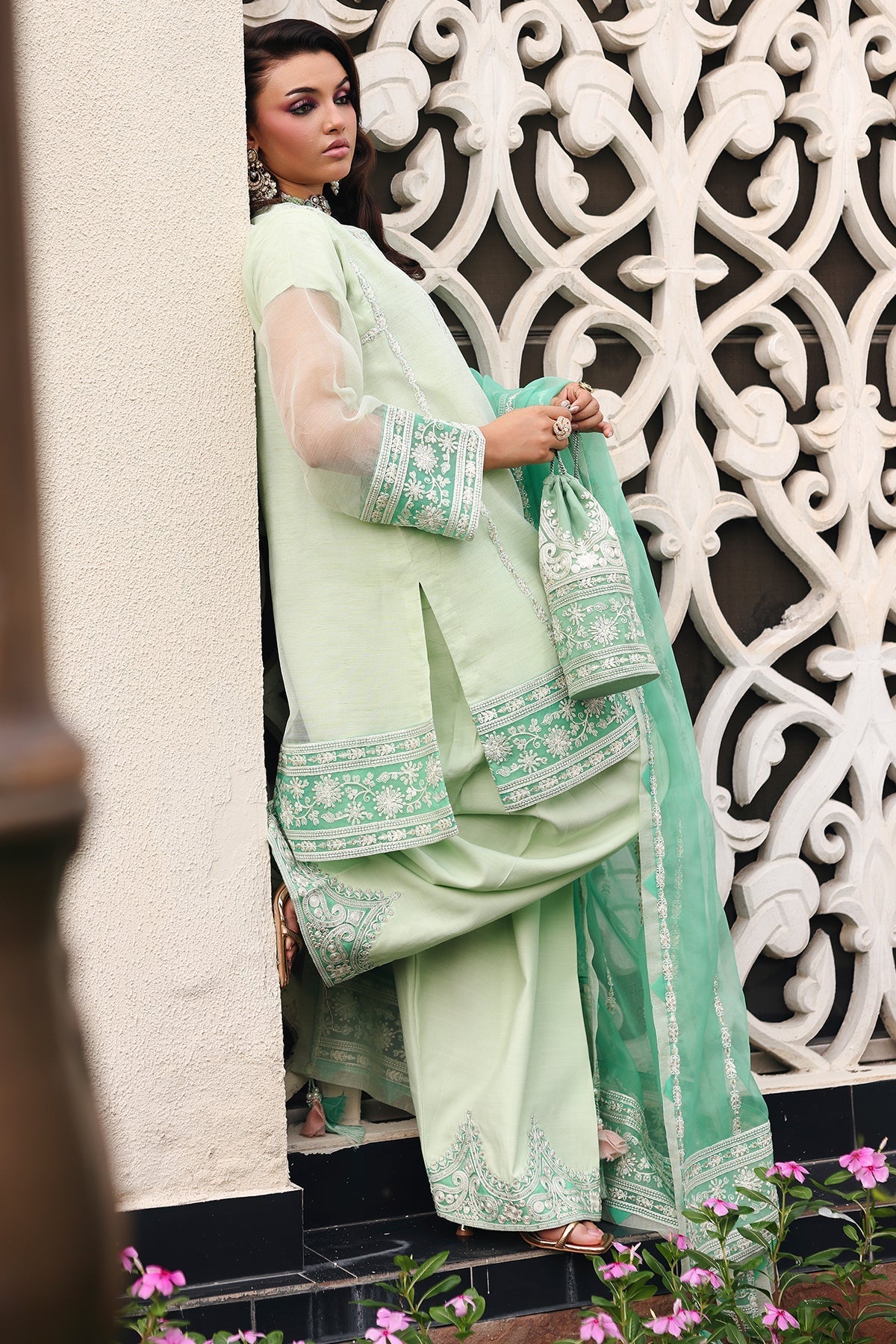 Charizma | Festive Pret  | CMA-5-234 - Dress - available at Maria Faisal in UK and USA.