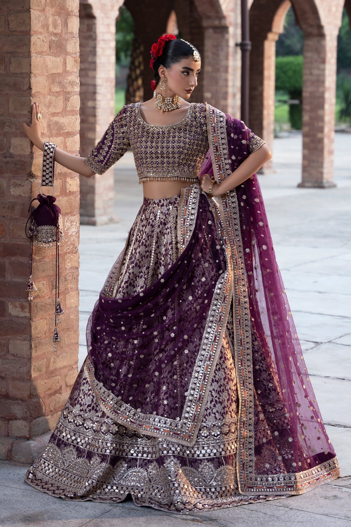 Mina Kashif | Virsa Wedding Formals | Meeram - Wedding Dress - available at Maria Faisal in UK and USA.