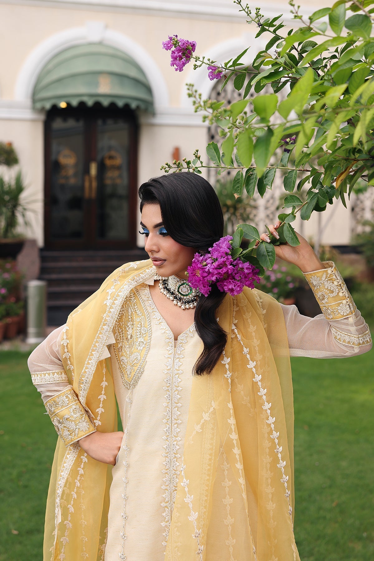 Charizma | Festive Pret  | CMA-5-240 - Dress - available at Maria Faisal in UK and USA.