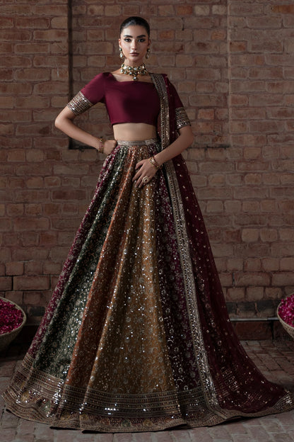 Mina Kashif | Virsa Wedding Formals | Zah-e-naseeb - Wedding Dress - available at Maria Faisal in UK and USA.