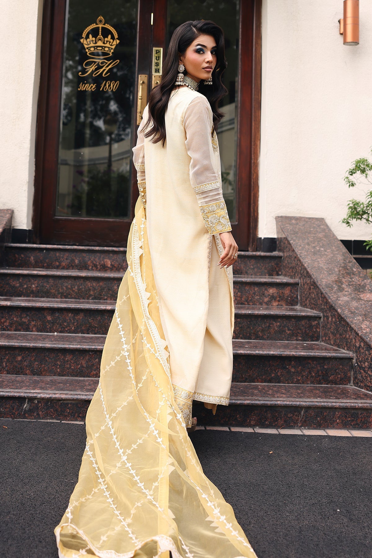 Charizma | Festive Pret  | CMA-5-240 - Dress - available at Maria Faisal in UK and USA.