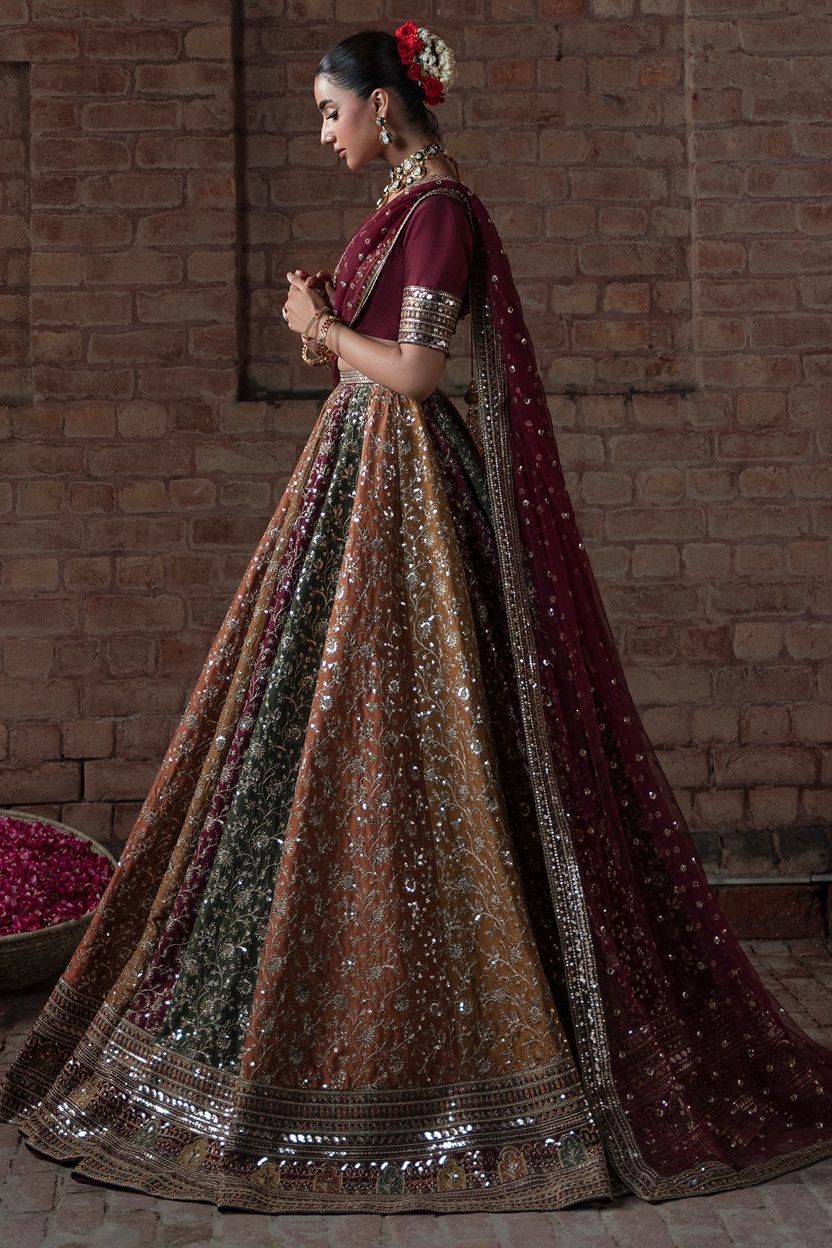 Mina Kashif | Virsa Wedding Formals | Zah-e-naseeb - Wedding Dress - available at Maria Faisal in UK and USA.