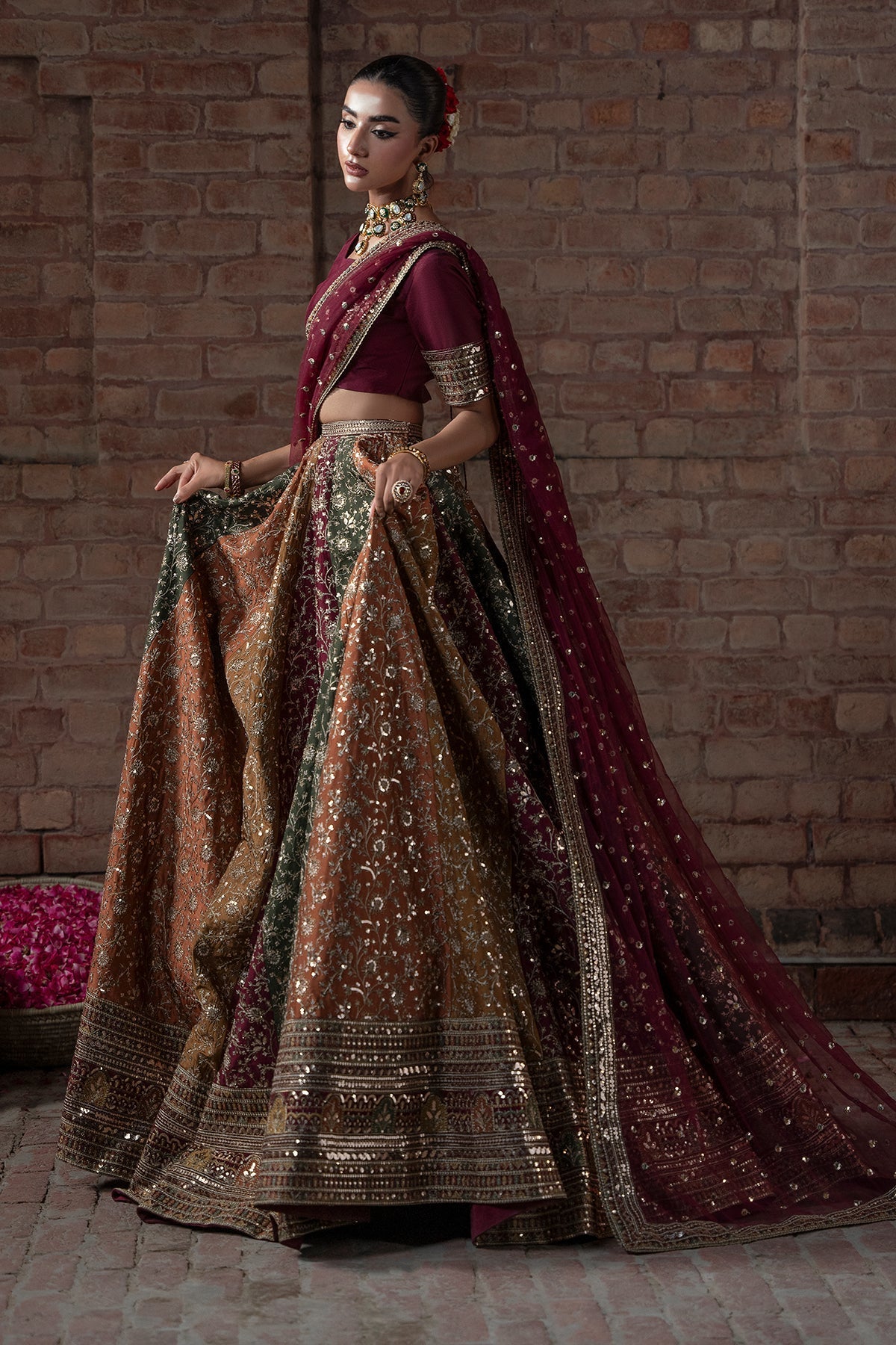Mina Kashif | Virsa Wedding Formals | Zah-e-naseeb - Wedding Dress - available at Maria Faisal in UK and USA.