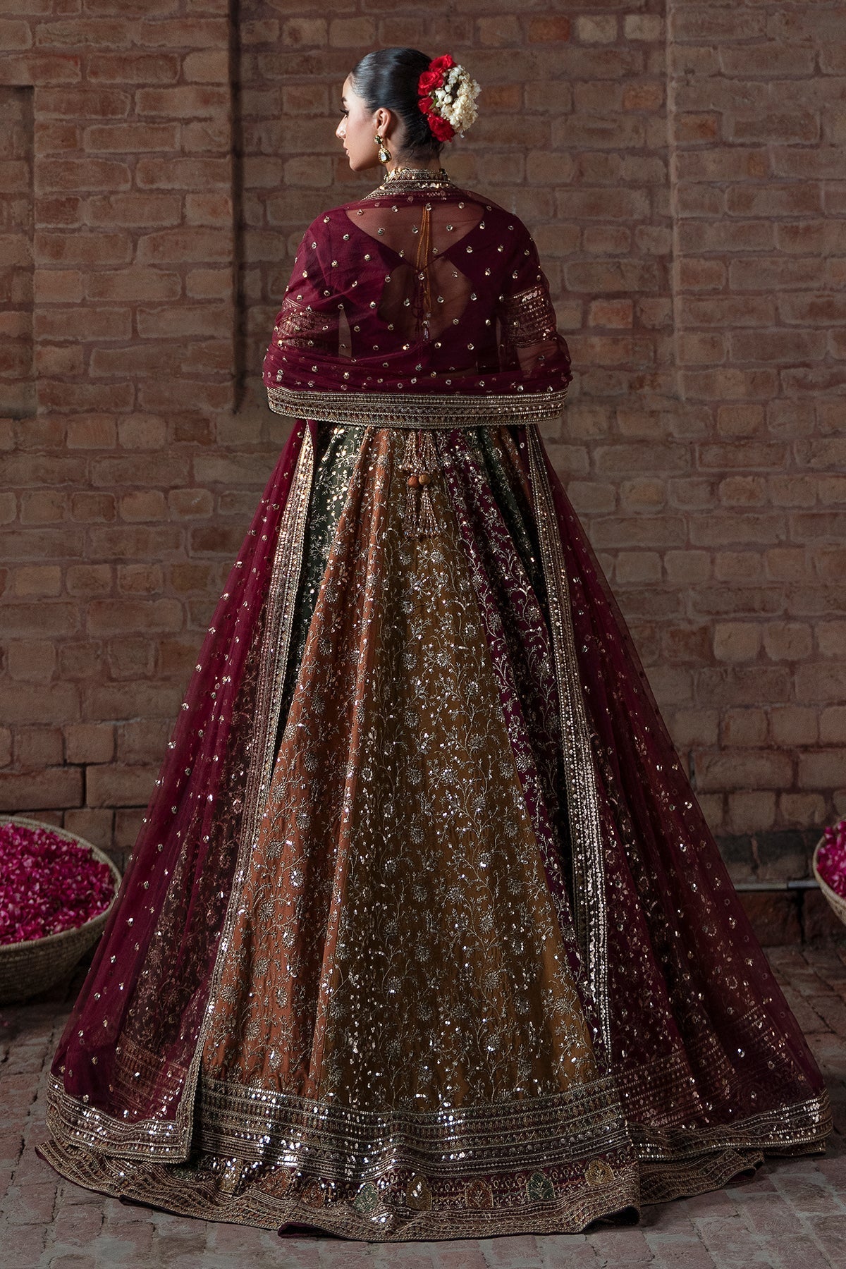 Mina Kashif | Virsa Wedding Formals | Zah-e-naseeb - Wedding Dress - available at Maria Faisal in UK and USA.