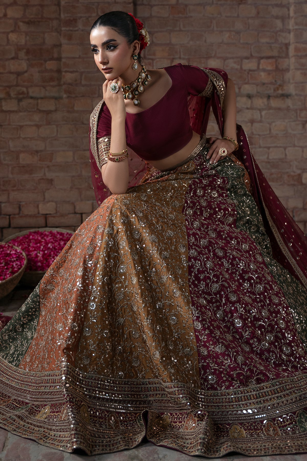 Mina Kashif | Virsa Wedding Formals | Zah-e-naseeb - Wedding Dress - available at Maria Faisal in UK and USA.