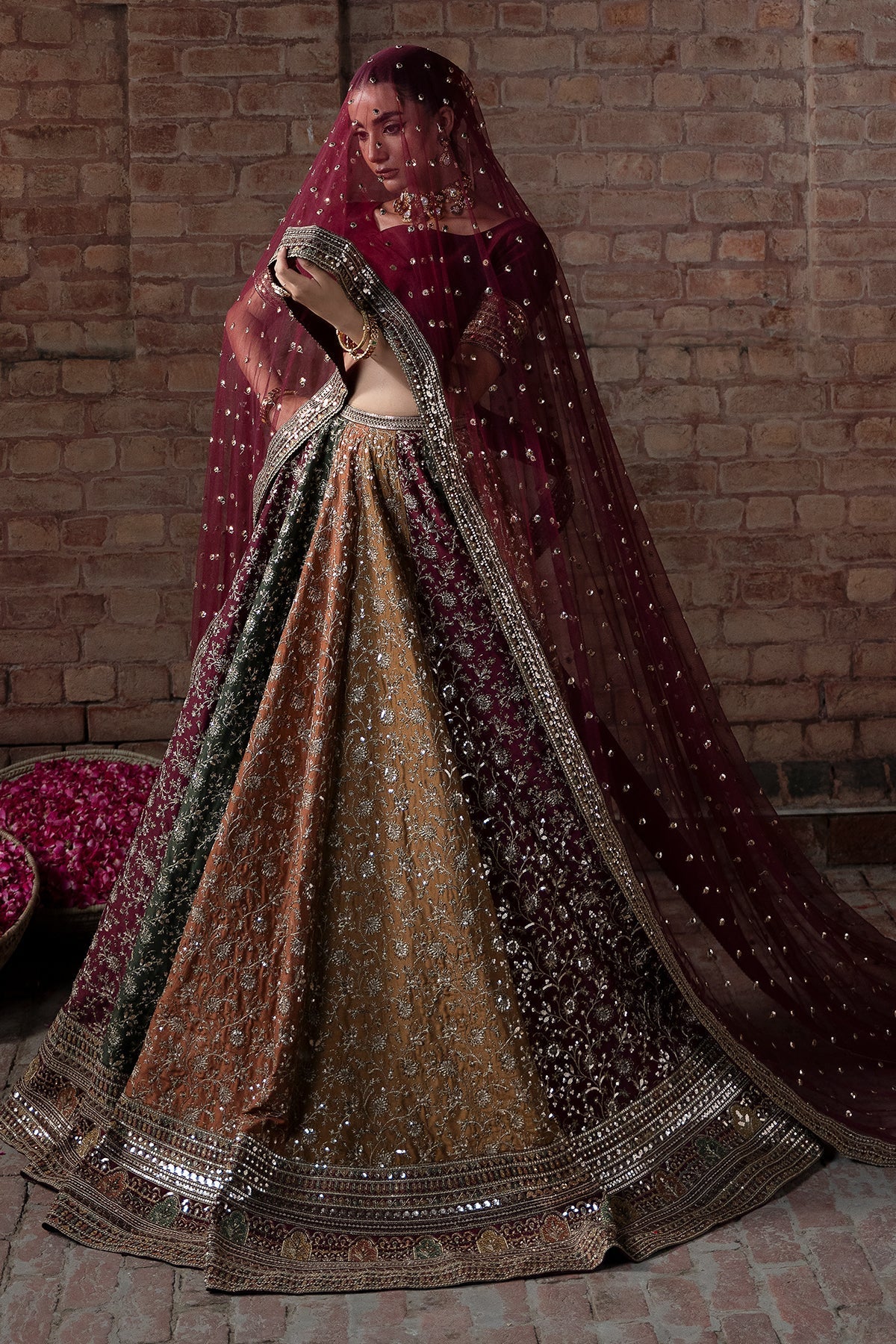 Mina Kashif | Virsa Wedding Formals | Zah-e-naseeb - Wedding Dress - available at Maria Faisal in UK and USA.