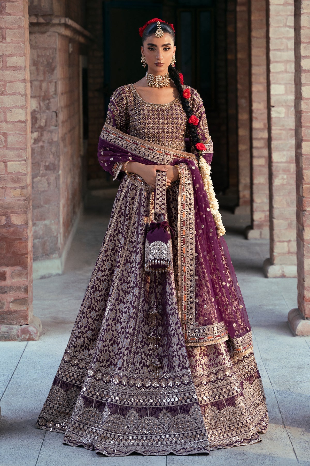 Mina Kashif | Virsa Wedding Formals | Meeram - Wedding Dress - available at Maria Faisal in UK and USA.