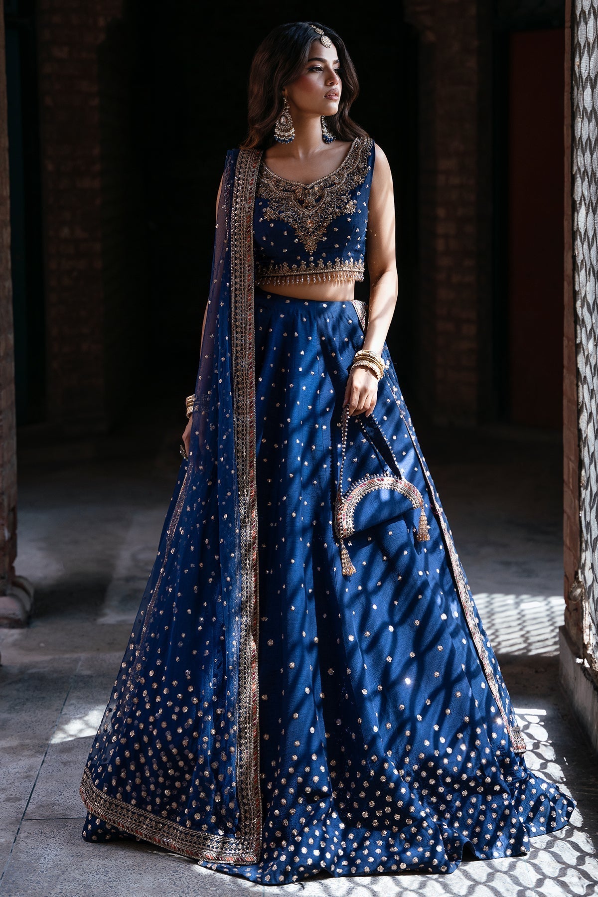 Mina Kashif | Virsa Wedding Formals | Naqsh - Wedding Dress - available at Maria Faisal in UK and USA.