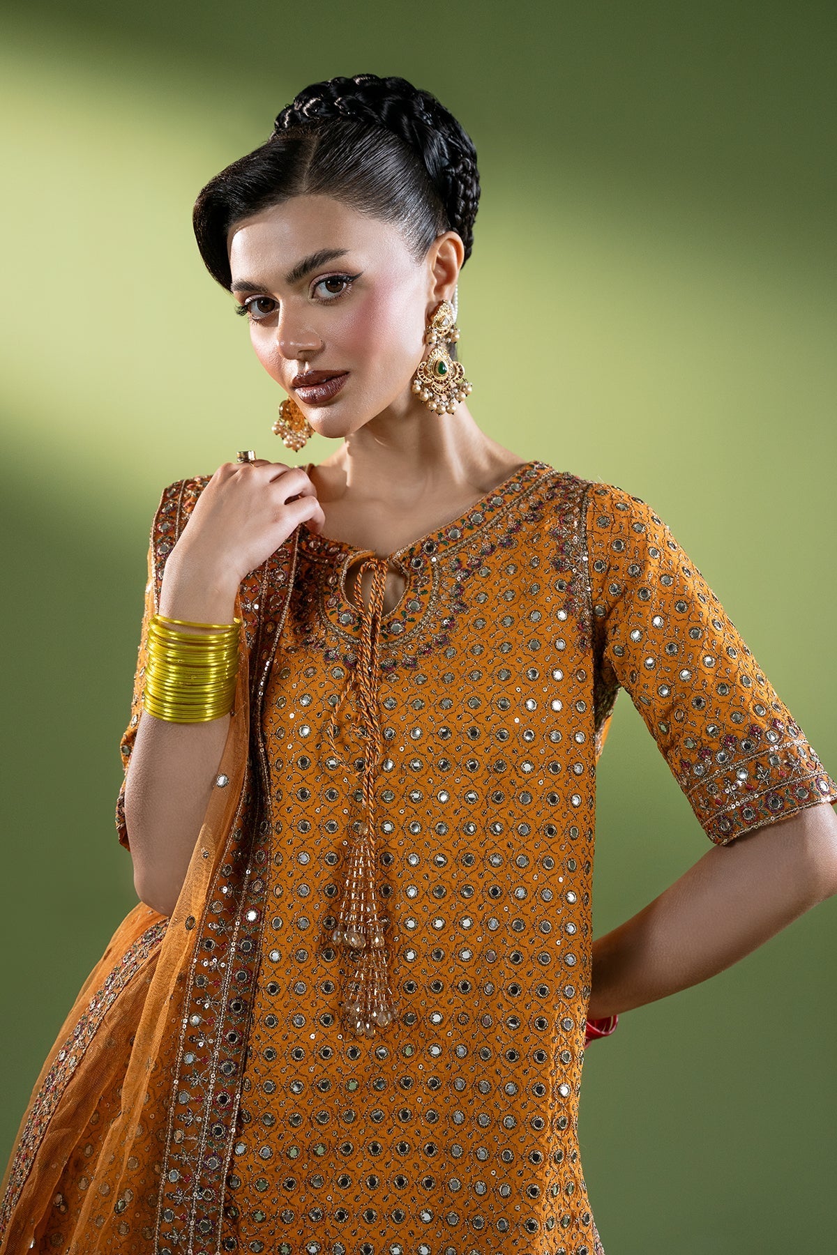 Charizma | Festive Pret  | CMA-6-260 - Dress - available at Maria Faisal in UK and USA.