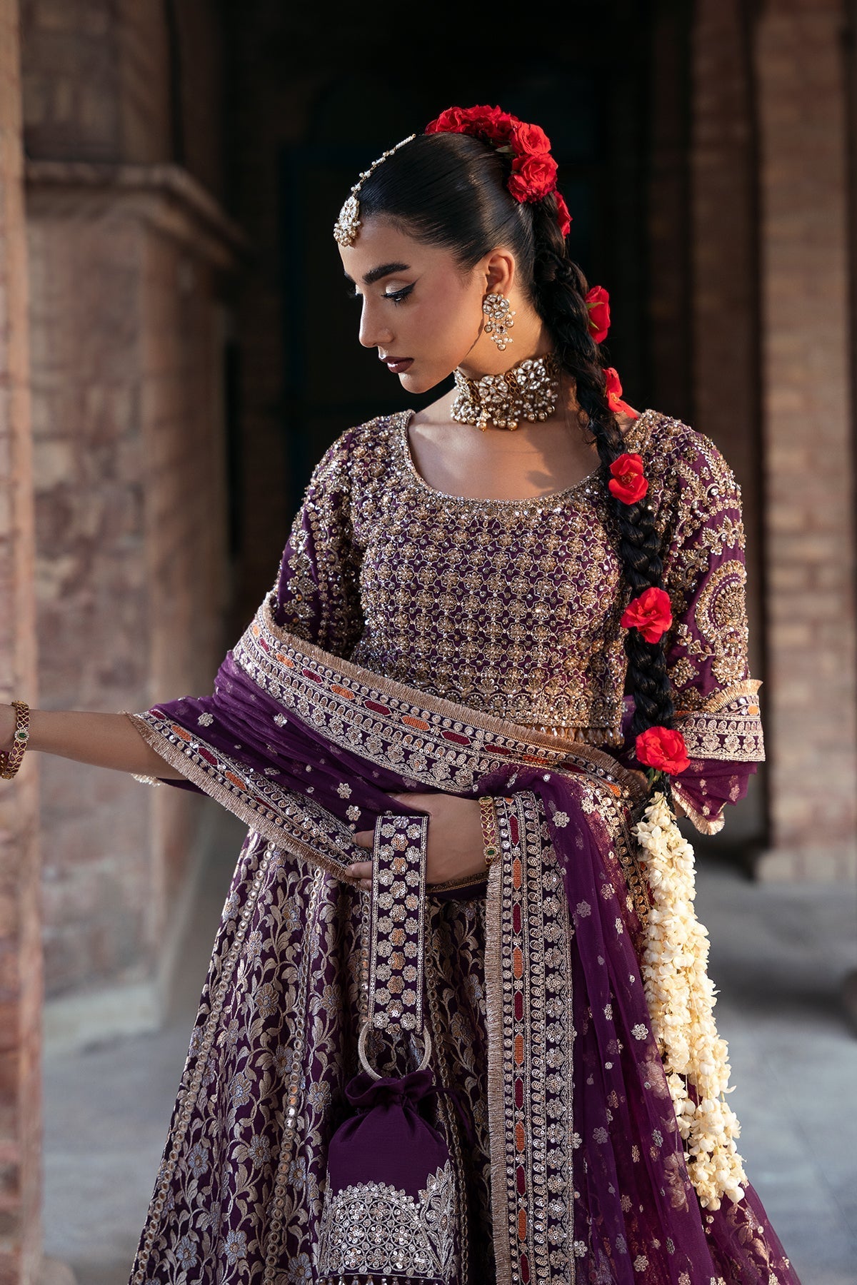Mina Kashif | Virsa Wedding Formals | Meeram - Wedding Dress - available at Maria Faisal in UK and USA.