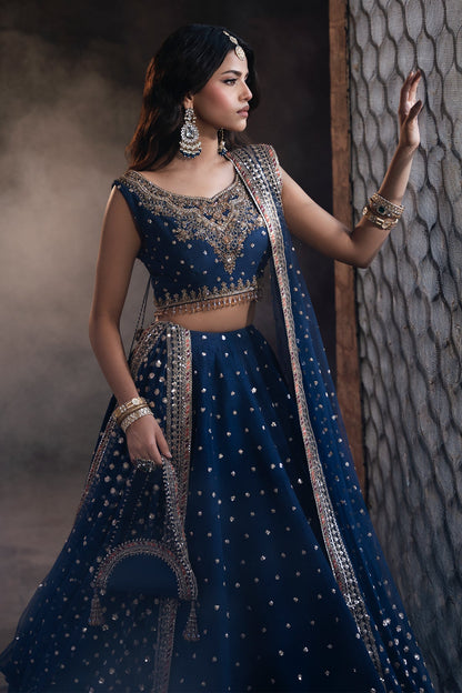 Mina Kashif | Virsa Wedding Formals | Naqsh - Wedding Dress - available at Maria Faisal in UK and USA.