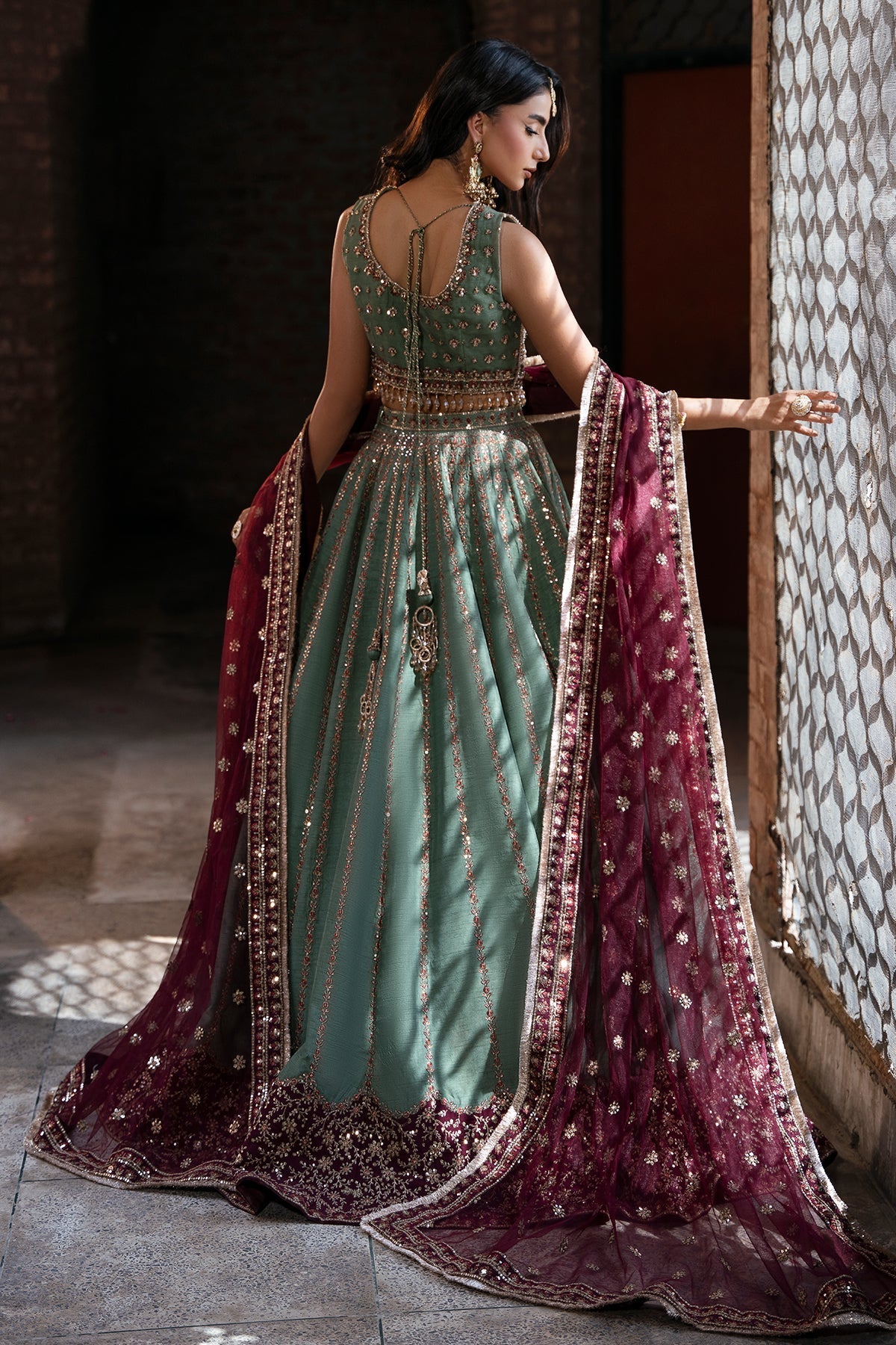 Mina Kashif | Virsa Wedding Formals | Noor-e-saba - Wedding Dress - available at Maria Faisal in UK and USA.