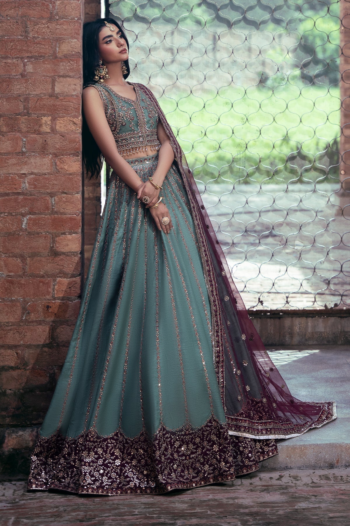 Mina Kashif | Virsa Wedding Formals | Noor-e-saba - Wedding Dress - available at Maria Faisal in UK and USA.