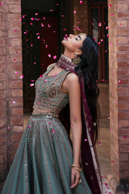 Mina Kashif | Virsa Wedding Formals | Noor-e-saba - Wedding Dress - available at Maria Faisal in UK and USA.