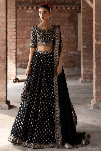 Mina Kashif | Virsa Wedding Formals | Surmayi - Wedding Dress - available at Maria Faisal in UK and USA.