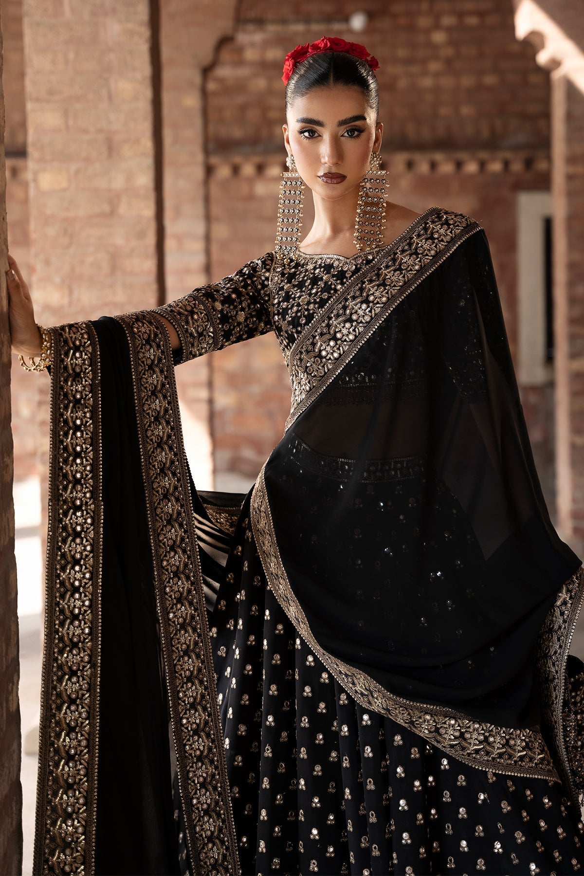 Mina Kashif | Virsa Wedding Formals | Surmayi - Wedding Dress - available at Maria Faisal in UK and USA.