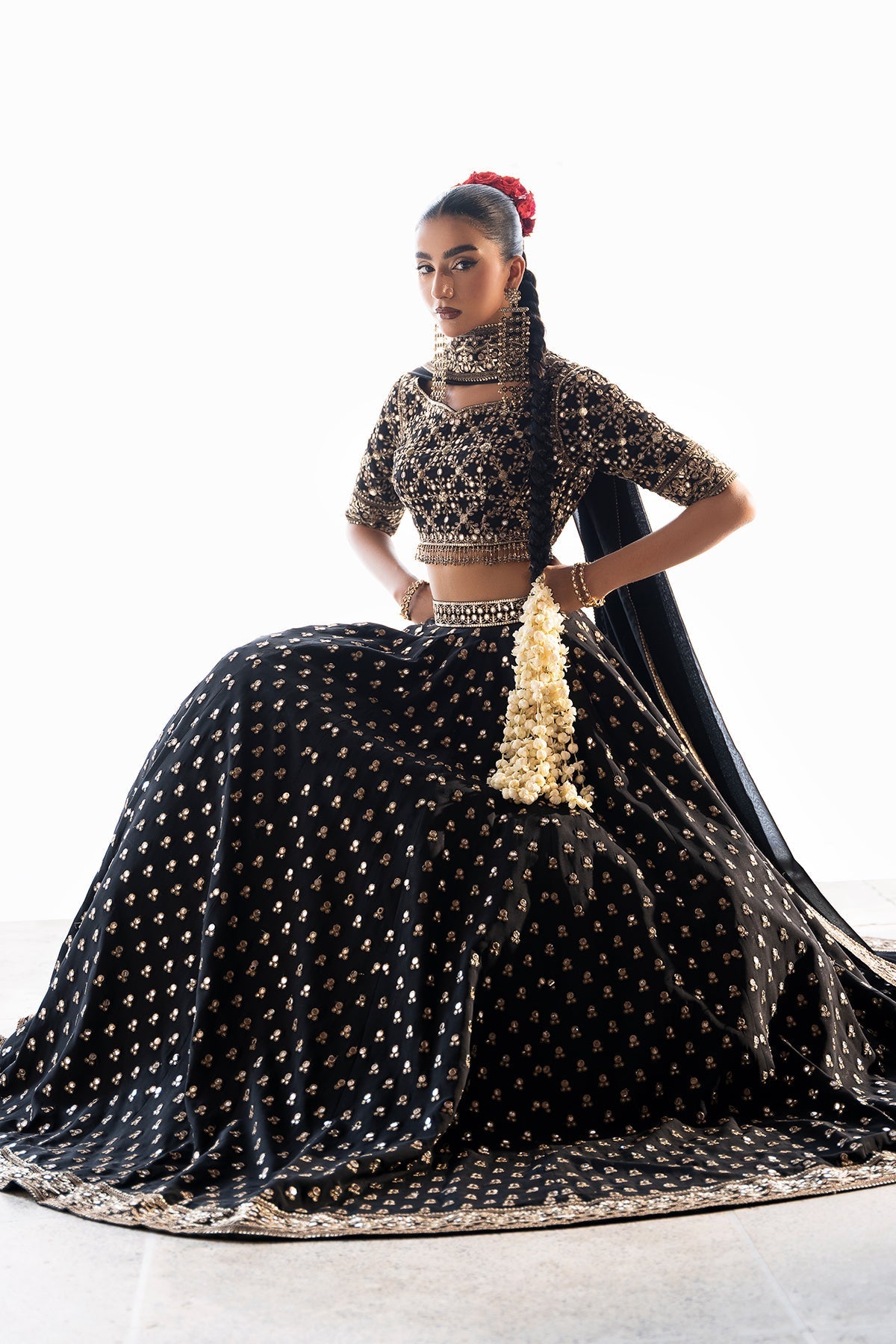Mina Kashif | Virsa Wedding Formals | Surmayi - Wedding Dress - available at Maria Faisal in UK and USA.