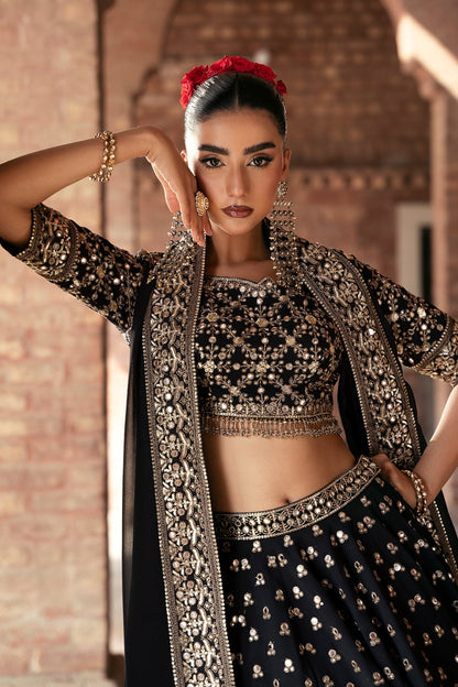 Mina Kashif | Virsa Wedding Formals | Surmayi - Wedding Dress - available at Maria Faisal in UK and USA.