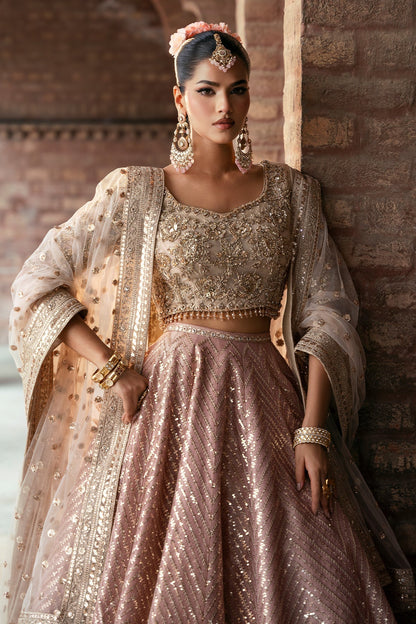 Mina Kashif | Virsa Wedding Formals | Zira - Wedding Dress - available at Maria Faisal in UK and USA.