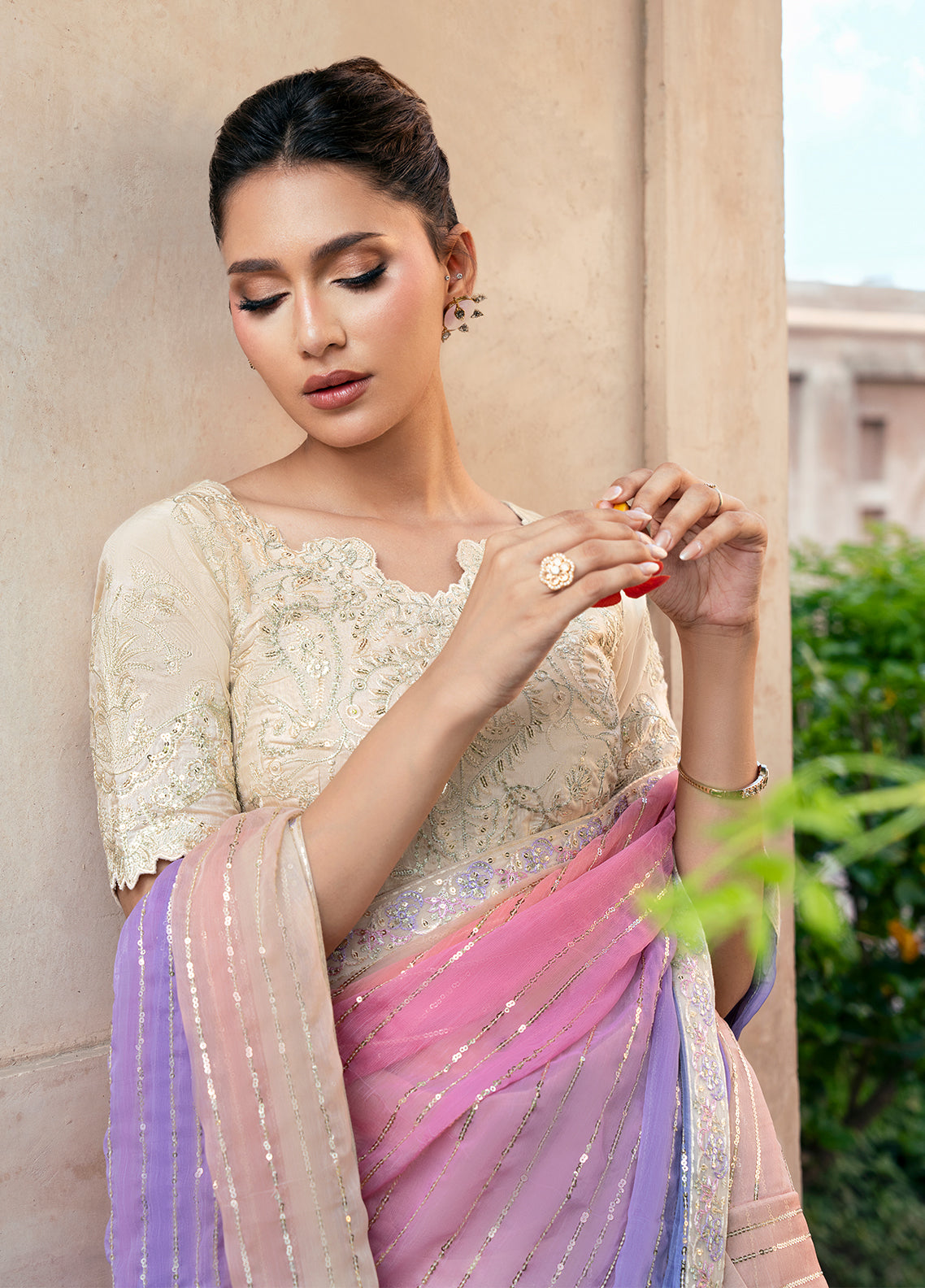 Sahane | Rusukh Premium Formals 26 | FU6611 Ruzain - RUSUKH - Formal Dress - available at Maria Faisal in UK and USA.