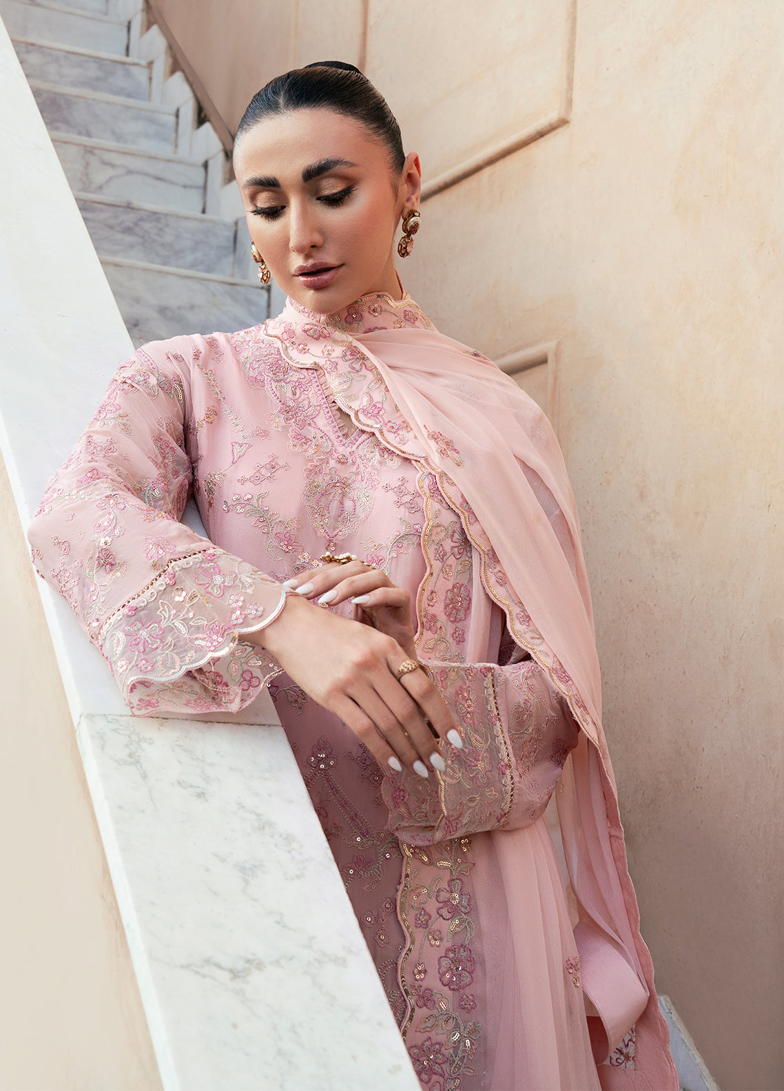 Sahane | Rusukh Premium Formals 26 | FU6606 Aleiha - RUSUKH - Formal Dress - available at Maria Faisal in UK and USA.