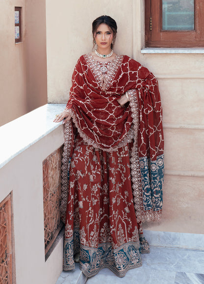 Sahane | Rusukh Premium Formals 26 | FU6604 Renisa - RUSUKH - Formal Dress - available at Maria Faisal in UK and USA.