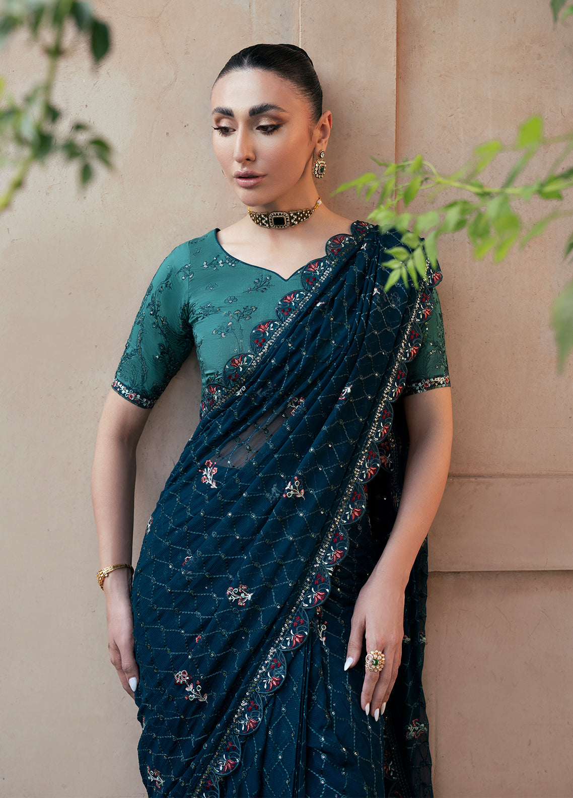 Sahane | Rusukh Premium Formals 26 | FU6612 Ghazal - RUSUKH - Formal Dress - available at Maria Faisal in UK and USA.