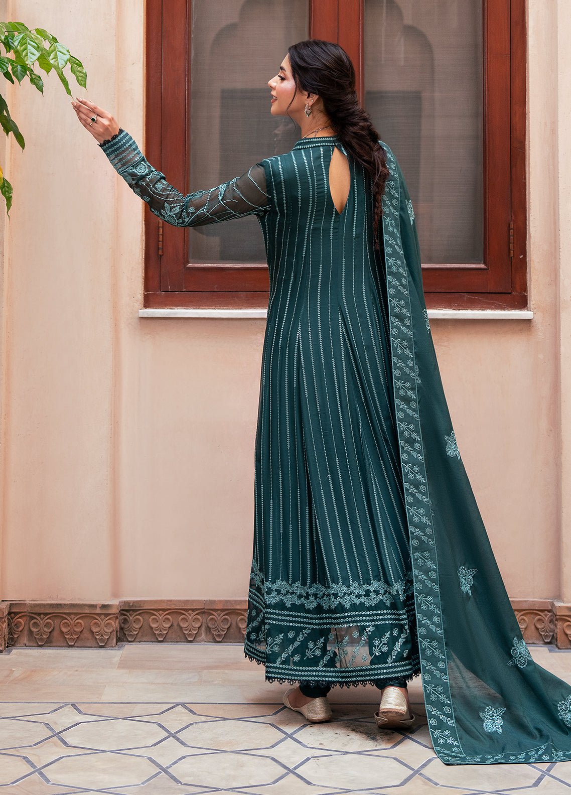 Sahane | Rusukh Premium Formals 26 | FU6610 Dilbaro- RUSUKH - Formal Dress - available at Maria Faisal in UK and USA.