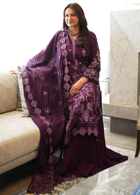 Sahane | Rusukh Premium Formals 26 | FU6601 Daliya- RUSUKH - Formal Dress - available at Maria Faisal in UK and USA.