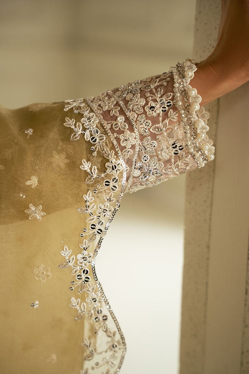 Cross Stitch | FW-24 RTW WEDDING EDIT-2 | AZURE PEARL - Wedding Dress - available at Maria Faisal in UK and USA.