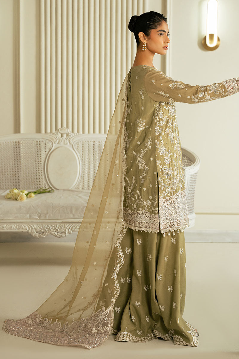 Cross Stitch | FW-24 RTW WEDDING EDIT-2 | AZURE PEARL - Wedding Dress - available at Maria Faisal in UK and USA.
