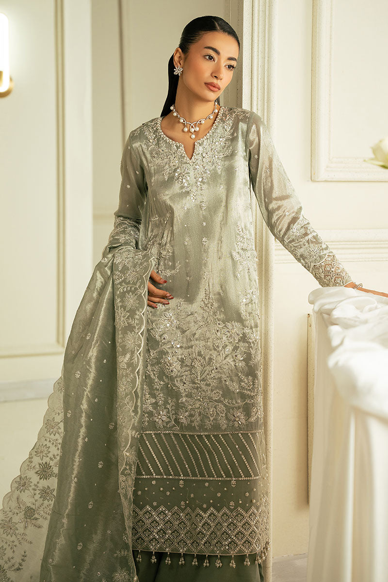 Cross Stitch | FW-24 RTW WEDDING EDIT-2 | MUTED MIRAGE - Wedding Dress - available at Maria Faisal in UK and USA.
