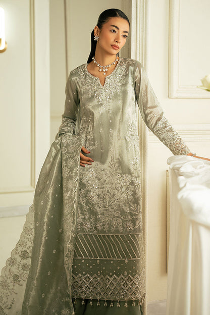 Cross Stitch | FW-24 RTW WEDDING EDIT-2 | MUTED MIRAGE - Wedding Dress - available at Maria Faisal in UK and USA.