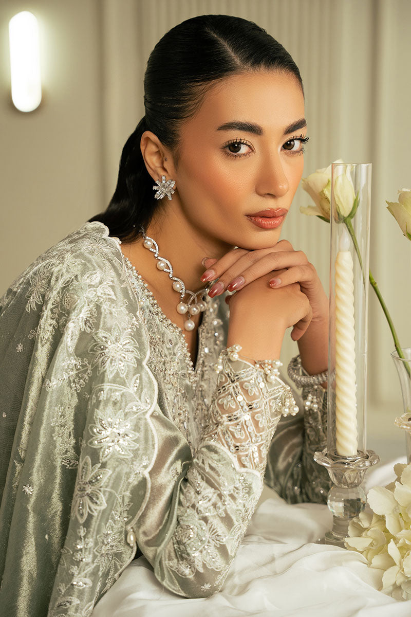 Cross Stitch | FW-24 RTW WEDDING EDIT-2 | MUTED MIRAGE - Wedding Dress - available at Maria Faisal in UK and USA.