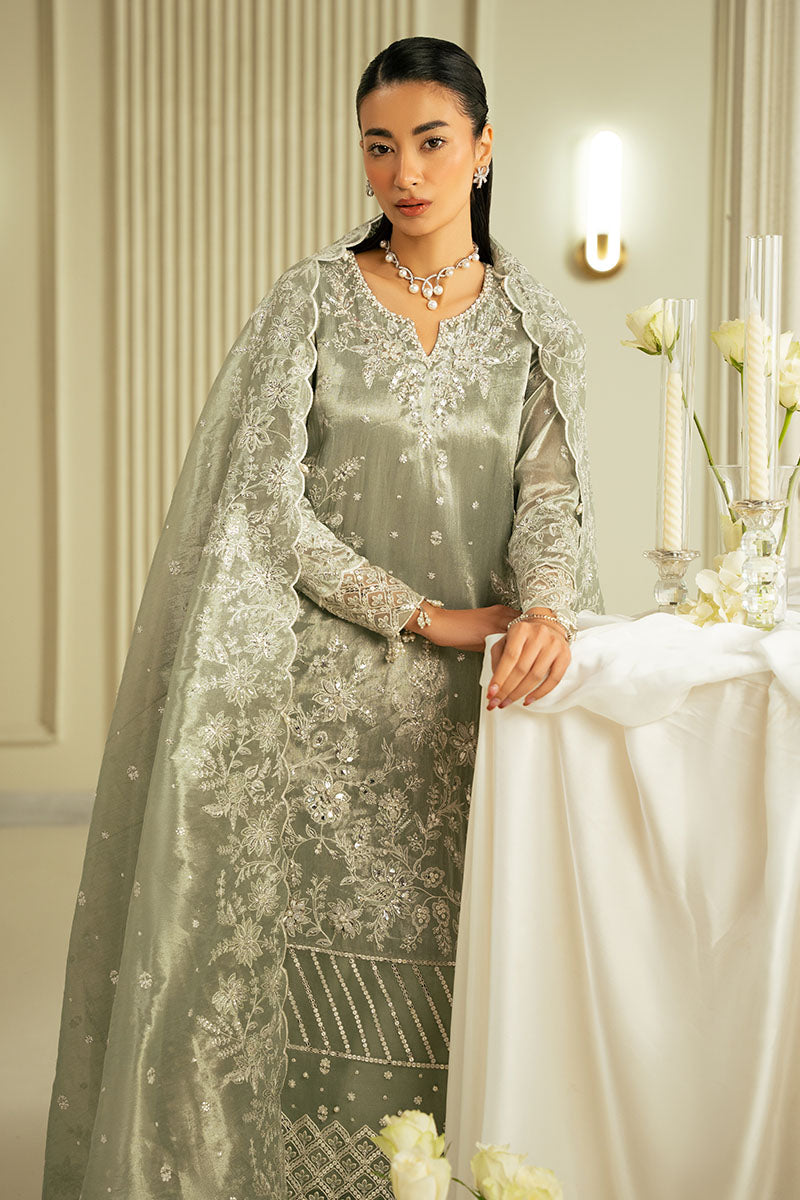 Cross Stitch | FW-24 RTW WEDDING EDIT-2 | MUTED MIRAGE - Wedding Dress - available at Maria Faisal in UK and USA.