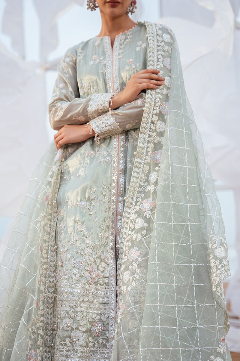Cross Stitch | FW-24 RTW WEDDING EDIT-1 | WHISPER DEW - Wedding Dress - available at Maria Faisal in UK and USA.