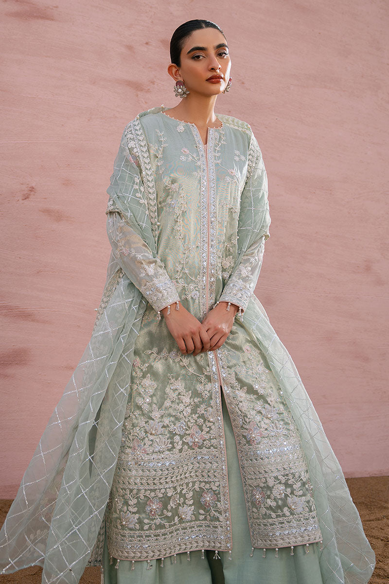 Cross Stitch | FW-24 RTW WEDDING EDIT-1 | WHISPER DEW - Wedding Dress - available at Maria Faisal in UK and USA.