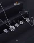 Snowflake Pendant Set - Designer Dress with Intricate embroidery and embellishments. Shop elegent wedding dress at Maria Faisal.